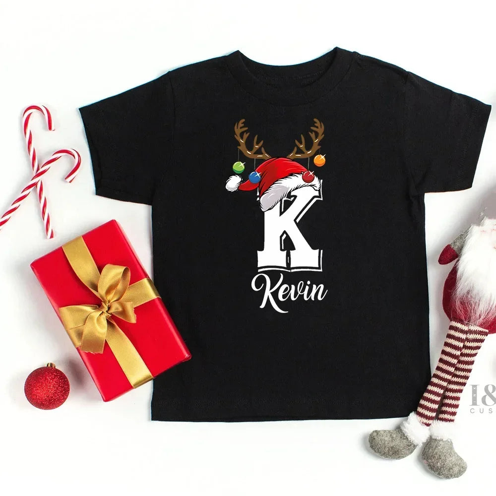 Personalized Christmas Family Matching Clothes Black White Red
