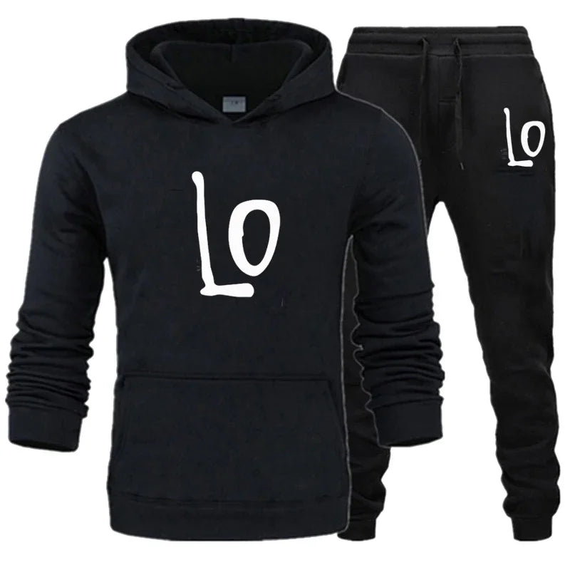 Couples Matching set Love Black Grey or Navy Blue Sweatsuit