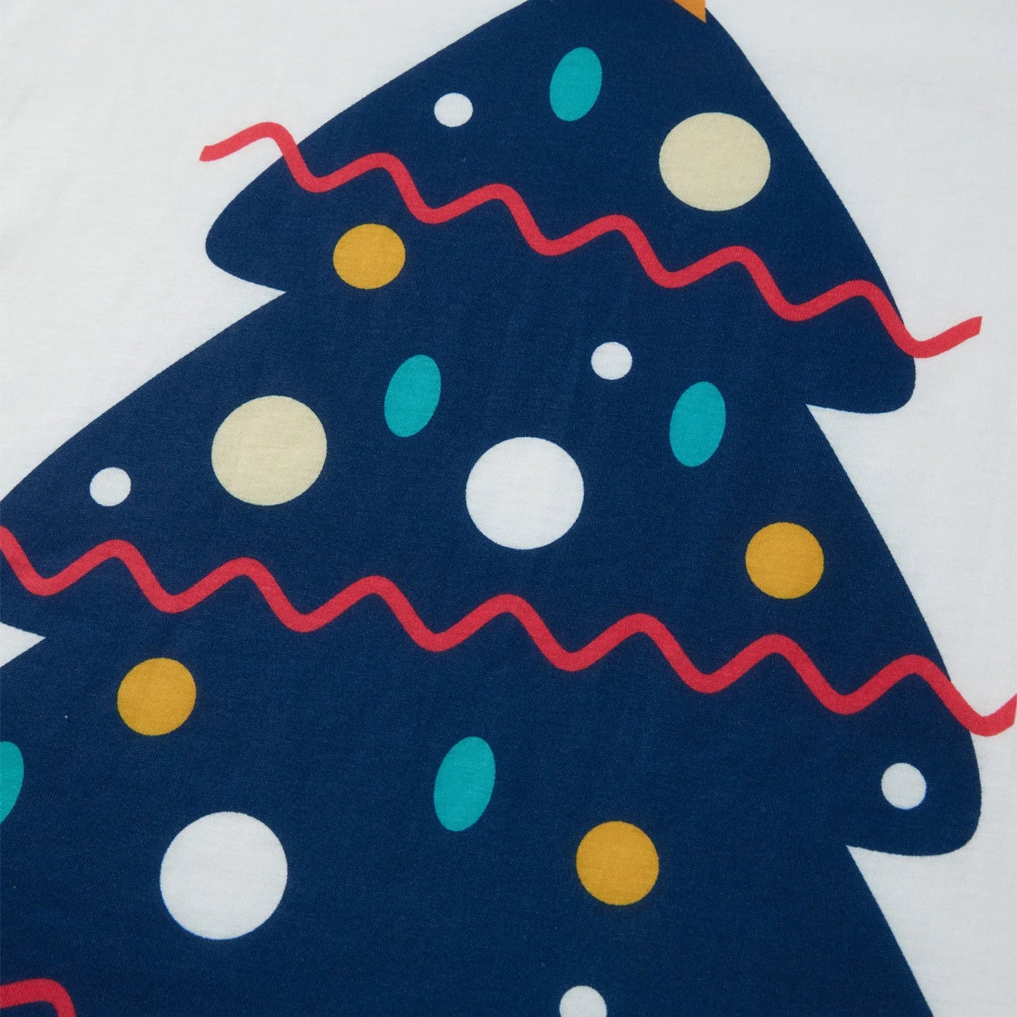 Christmas Family Pajamas Set Blue & White