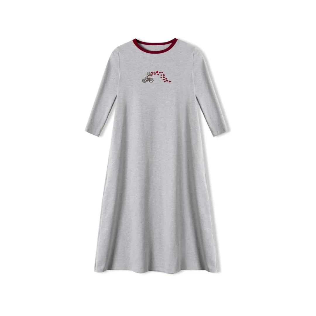 Family Pajamas Set Matching Clothes Grey & Red