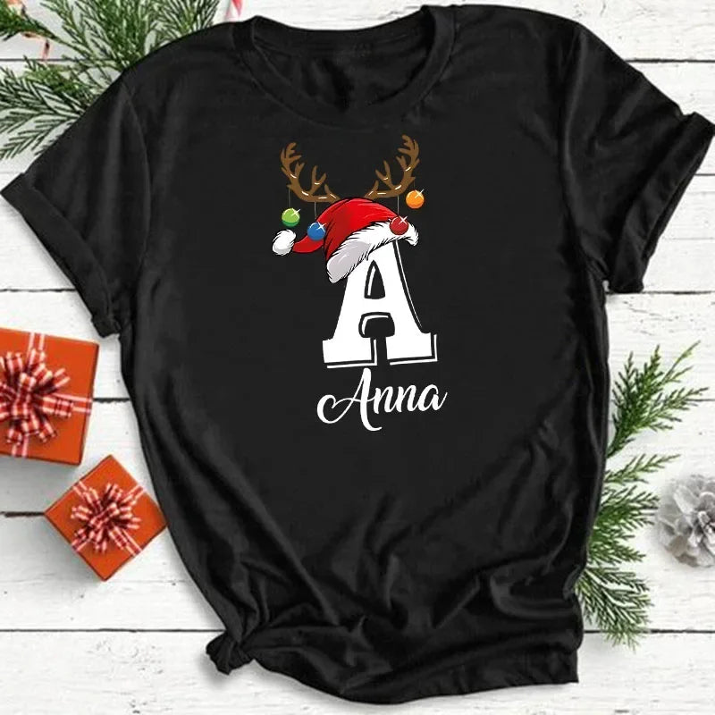 Personalized Christmas Family Matching Clothes Black White Red