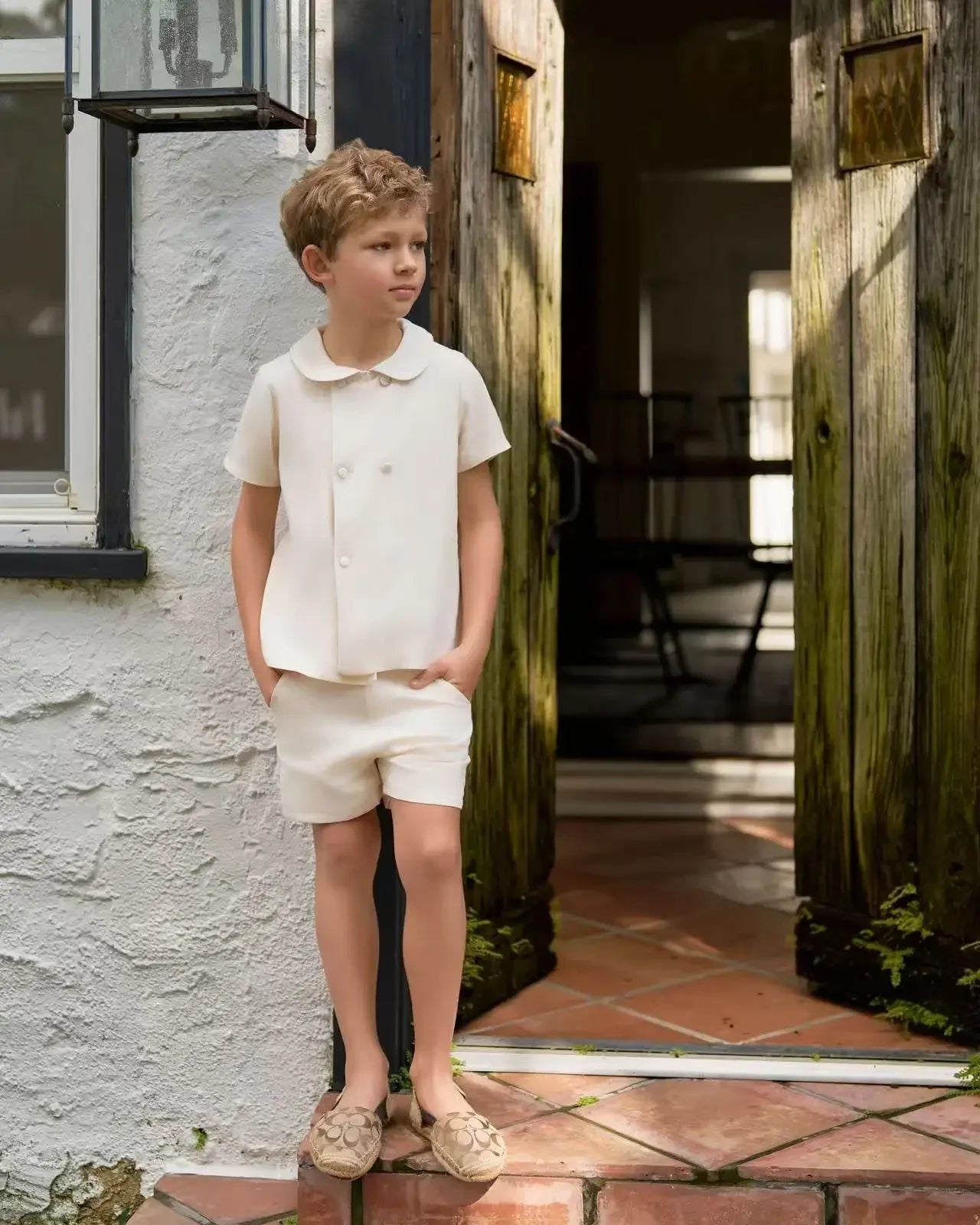 Off white Family Matching Clothing Set