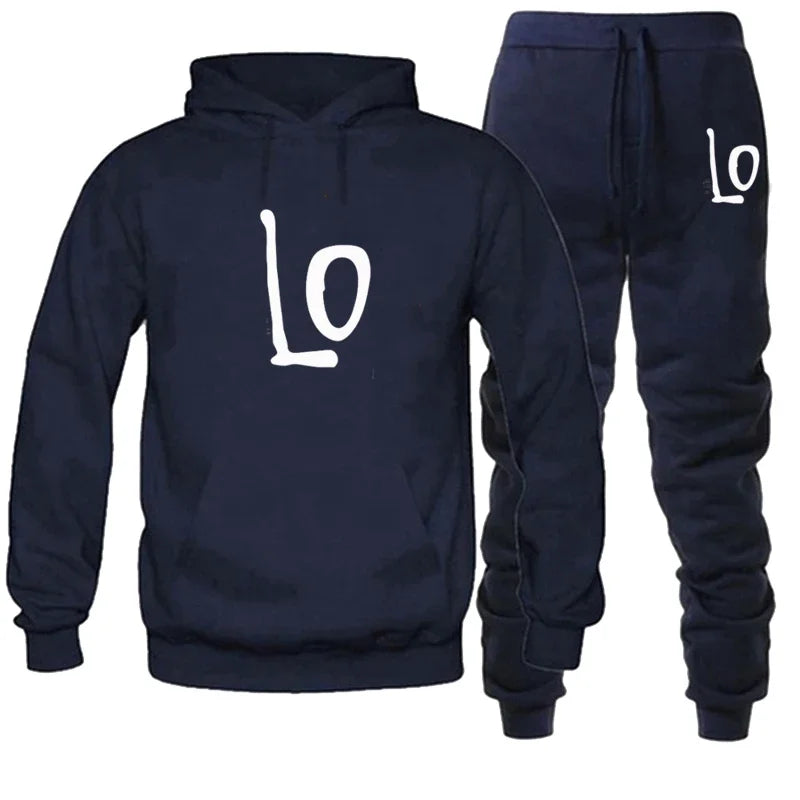 Couples Matching set Love Black Grey or Navy Blue Sweatsuit