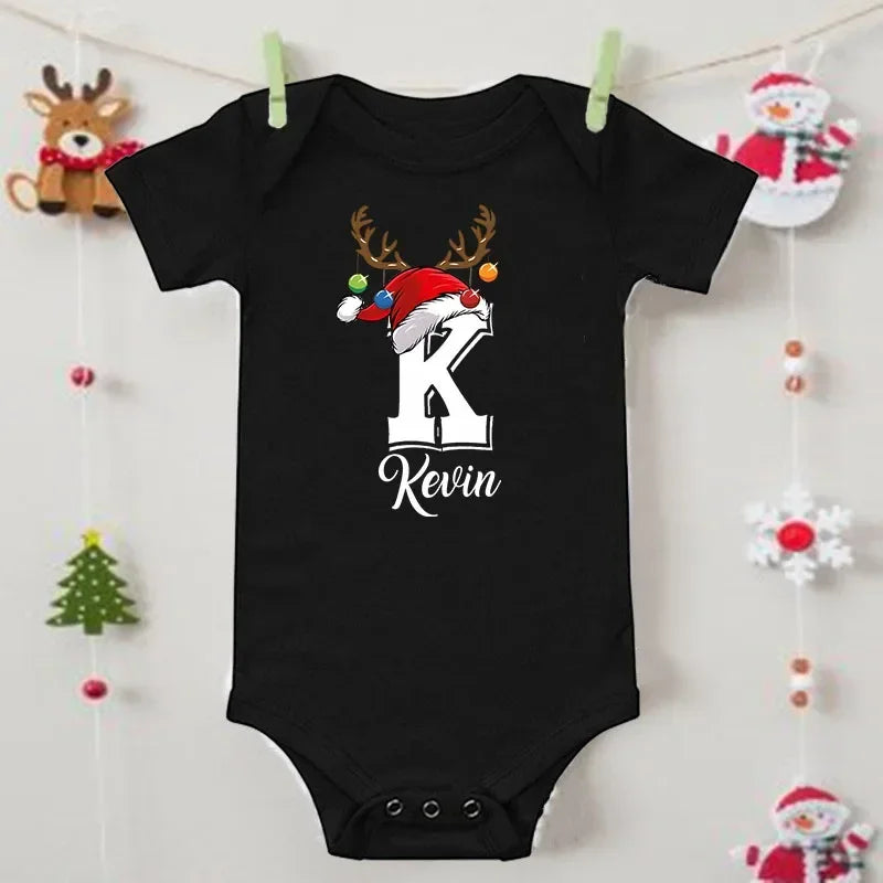 Personalized Christmas Family Matching Clothes Black White Red